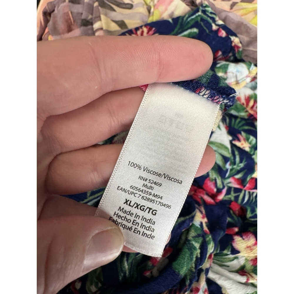 Sofia Vergara XL Strapless Maxi Dress Ruffle tropical vacation resort beach - Picture 9 of 12